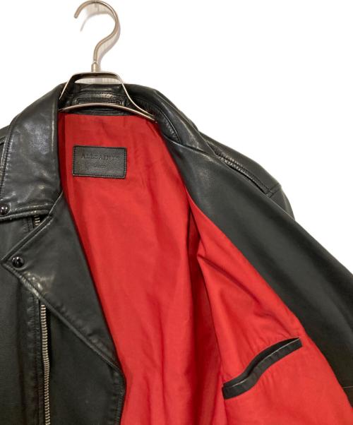 ALL SAINTS（オールセインツ）ALL SAINTS (オールセインツ) ラムレザーダブルライダースジャケット ブラック サイズ:Ⅼの古着・服飾アイテム