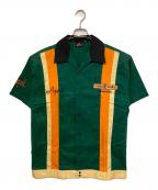 The Simpsonsザ シンプソンズ）の古着「ボーリングシャツ」｜オレンジ×グリーン