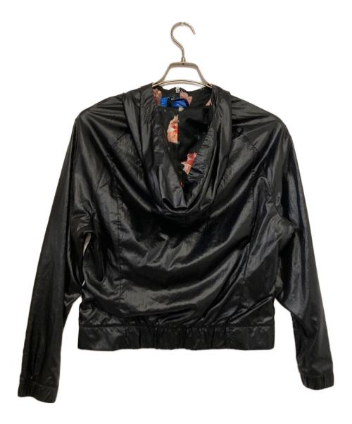 adidas（アディダス）adidas (アディダス) 裏バラ柄ウィンドブレーカー ブラック サイズ:Ｍの古着・服飾アイテム