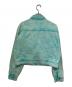 X-girl (エックスガール) BLEACHED JACKET / ケミカルウォッシュクロップドジャケット ブルー サイズ:２：4000円