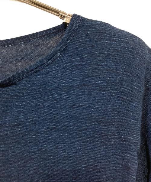 45rpm（45アールピーエム）45rpm (45アールピーエム) インディゴ染めニット ネイビー サイズ:3の古着・服飾アイテム