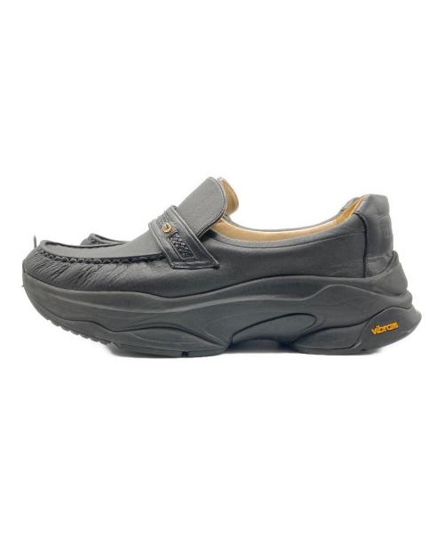 The Mongolian Choppsss（ザモンゴリアンチョップス）The Mongolian Choppsss (ザモンゴリアンチョップス) GYOZA SKY WALKER 餃子靴 / ビブラムソールローファー ブラック サイズ:27の古着・服飾アイテム