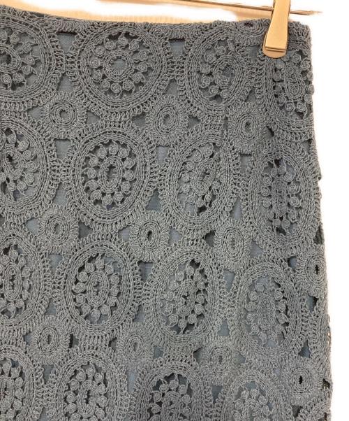 GRACE CONTINENTAL（（グレースコンチネンタル）GRACE CONTINENTAL (（グレースコンチネンタル) レーススカート ブルー サイズ:36の古着・服飾アイテム