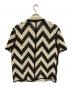 ZARA (ザラ) クロシェニットシャツ ホワイト×ブラック サイズ:M：3000円