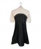 Ameriアメリ）の古着「AFFOGATO SHIRT DRESS / アフォガートシャツドレス」｜ブラック×ホワイト