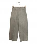ETRE TOKYOエトレトウキョウ）の古着「ツイルワイドパンツ」｜グレー
