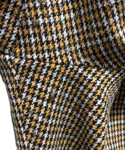 Ameri（アメリ）Ameri (アメリ) UND COLOR CHECK ROLL UP WIDE PANTS ブラウン×ブラック サイズ:Mの古着・服飾アイテム