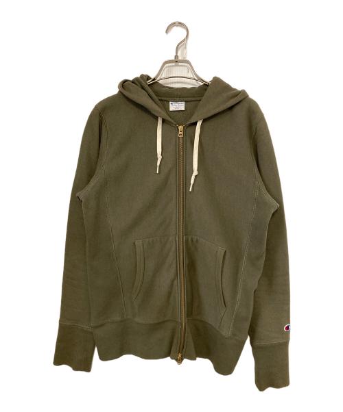 Champion（チャンピオン）Champion (チャンピオン) リバースウィーブジップパーカー グリーン サイズ:LLの古着・服飾アイテム