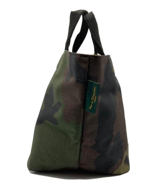 Herve Chapelier（エルベシャプリエ）Herve Chapelier (エルベシャプリエ) カモフラ舟型トートバッグ グリーンの古着・服飾アイテム