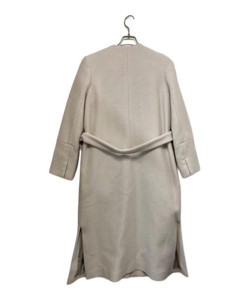 FRAY ID（フレイ アイディー）FRAY ID (フレイ アイディー) MANTECOノーカラーコート アイボリー サイズ:3の古着・服飾アイテム