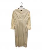anuansアニュアンス）の古着「ハートネックコクーンワンピース」｜ベージュ