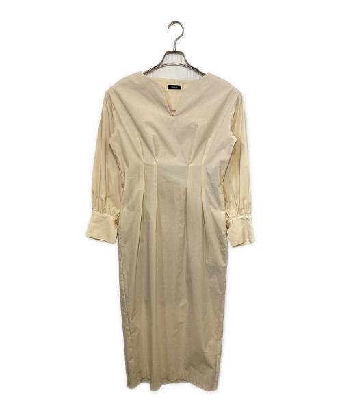 anuans（アニュアンス）anuans (アニュアンス) ハートネックコクーンワンピース ベージュ サイズ:Fの古着・服飾アイテム