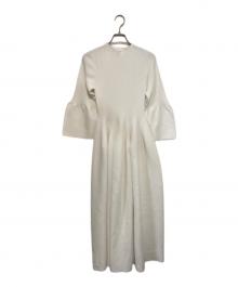 huit（ユイット）の古着「ユイットブーケホールガーメントワンピース」｜ホワイト