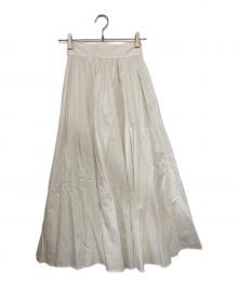 anuans（アニュアンス）の古着「ギャザーボリュームスカート」｜ホワイト