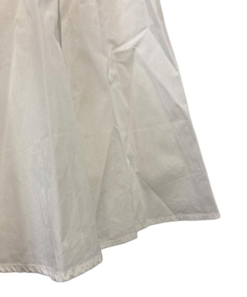 anuans（アニュアンス）anuans (アニュアンス) ギャザーボリュームスカート ホワイト サイズ:Ｓの古着・服飾アイテム