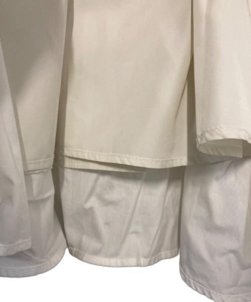 anuans（アニュアンス）anuans (アニュアンス) ギャザーボリュームスカート ホワイト サイズ:Ｓの古着・服飾アイテム