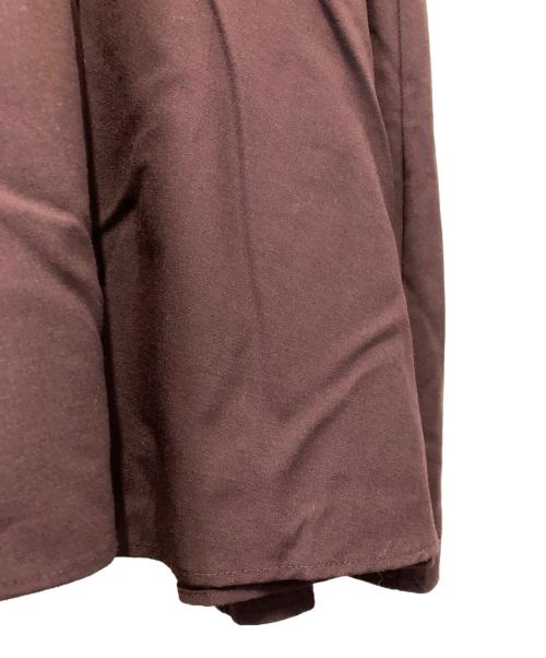 anuans（アニュアンス）anuans (アニュアンス) ネックギャザーボリュームワンピース バーガンディー サイズ:Freeの古着・服飾アイテム