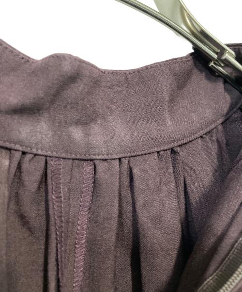 anuans（アニュアンス）anuans (アニュアンス) ネックギャザーボリュームワンピース バーガンディー サイズ:Freeの古着・服飾アイテム