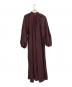 anuans (アニュアンス) ネックギャザーボリュームワンピース バーガンディー サイズ:Free：8000円