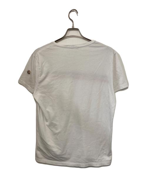 MONCLER（モンクレール）MONCLER (モンクレール) MAGLIA SCOLLO A V V NECK JUMPER / マグリアVネックカットソー ホワイト サイズ:LLの古着・服飾アイテム