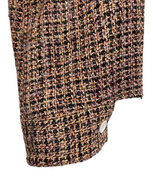 SHINYA KOZUKA（シンヤコズカ）SHINYA KOZUKA (シンヤコズカ) MAC SHIRT-ISH JK オレンジ×パープル サイズ:Sの古着・服飾アイテム