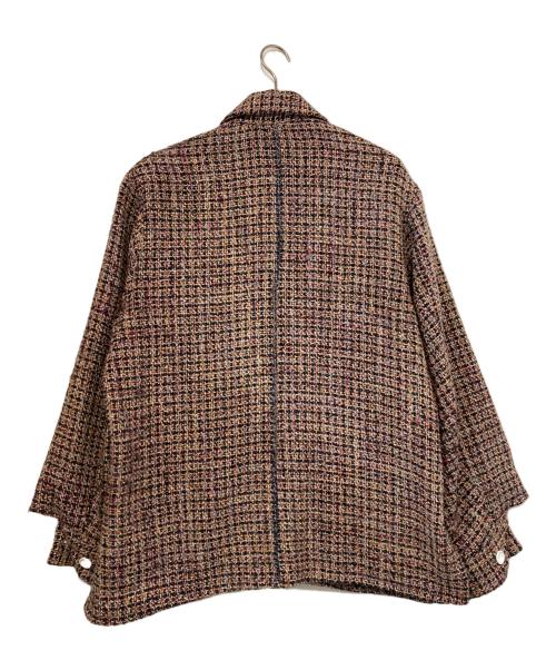 SHINYA KOZUKA（シンヤコズカ）SHINYA KOZUKA (シンヤコズカ) MAC SHIRT-ISH JK オレンジ×パープル サイズ:Sの古着・服飾アイテム