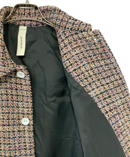 SHINYA KOZUKA（シンヤコズカ）SHINYA KOZUKA (シンヤコズカ) MAC SHIRT-ISH JK オレンジ×パープル サイズ:Sの古着・服飾アイテム