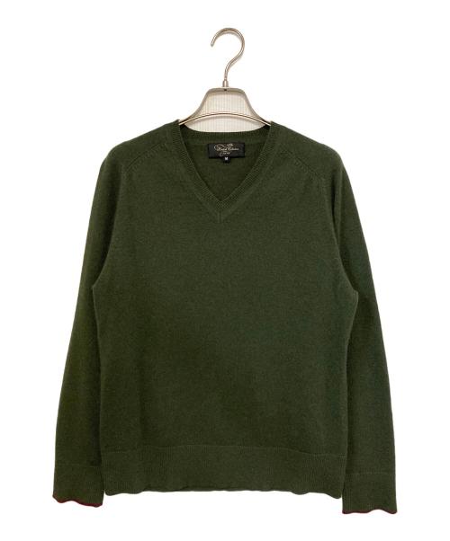 PAUL SMITH（ポールスミス）PAUL SMITH (ポールスミス) Vネックカシミヤニット グリーン サイズ:Mの古着・服飾アイテム