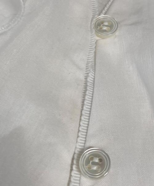 IENA LA BOUCLE（イエナ ラ ブークル）IENA LA BOUCLE (イエナ ラ ブークル) フリルブラウス ホワイト サイズ:記載なしの古着・服飾アイテム