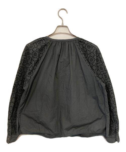 Spick and Span（スピック＆スパン）Spick and Span (スピックアンドスパン) コットンポプリンエンブロイダリーブラウス グレー サイズ:記載なしの古着・服飾アイテム