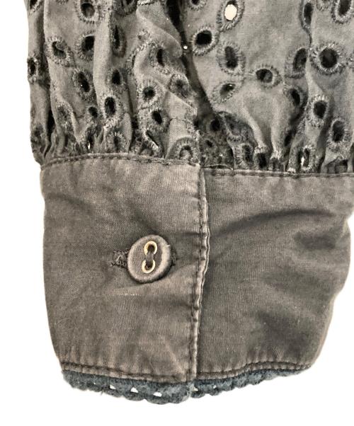 Spick and Span（スピック＆スパン）Spick and Span (スピックアンドスパン) コットンポプリンエンブロイダリーブラウス グレー サイズ:記載なしの古着・服飾アイテム