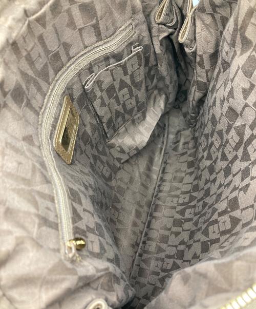 FURLA（フルラ）FURLA (フルラ) キルティングレザーハンドバッグ ブラウンの古着・服飾アイテム