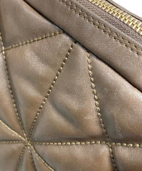 FURLA（フルラ）FURLA (フルラ) キルティングレザーハンドバッグ ブラウンの古着・服飾アイテム