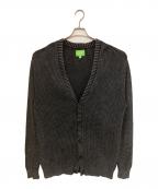 HUFハフ）の古着「ニットカーディガン」｜ブラック