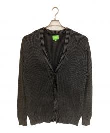HUF（ハフ）の古着「ニットカーディガン」｜ブラック
