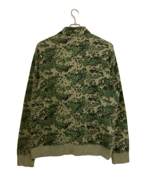 HUF（ハフ）HUF (ハフ) CONTRA 1/4 ZIP FLEECE/ハーフジップスウェット カーキ サイズ:Ｌの古着・服飾アイテム