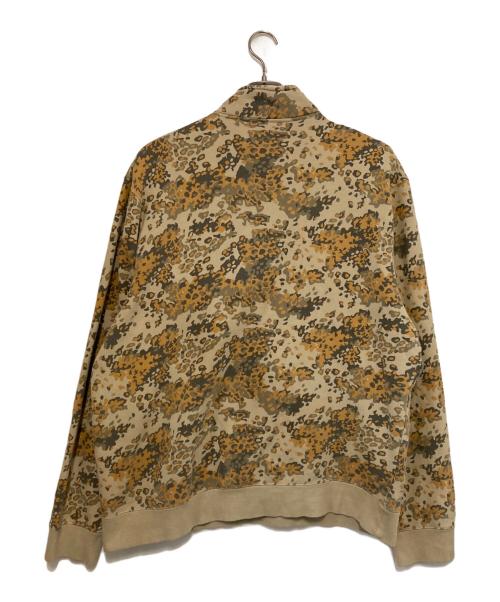 HUF（ハフ）HUF (ハフ) CONTRA 1/4 ZIP FLEECE/ハーフジップスウェット オレンジ×ベージュ サイズ:ＸＬの古着・服飾アイテム