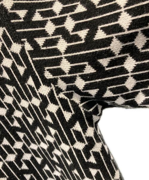 HUF（ハフ）HUF (ハフ) PARADOX KNIT POLO/ニットポロシャツ ブラック×ホワイト サイズ:XLの古着・服飾アイテム