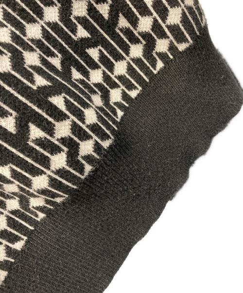 HUF（ハフ）HUF (ハフ) PARADOX KNIT POLO/ニットポロシャツ ブラック×ホワイト サイズ:XLの古着・服飾アイテム