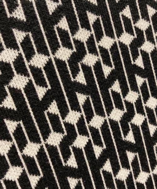 HUF（ハフ）HUF (ハフ) PARADOX KNIT POLO/ニットポロシャツ ブラック×ホワイト サイズ:XLの古着・服飾アイテム