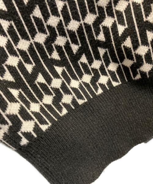 HUF（ハフ）HUF (ハフ) PARADOX KNIT POLO/ニットポロシャツ ブラック×ホワイト サイズ:XLの古着・服飾アイテム