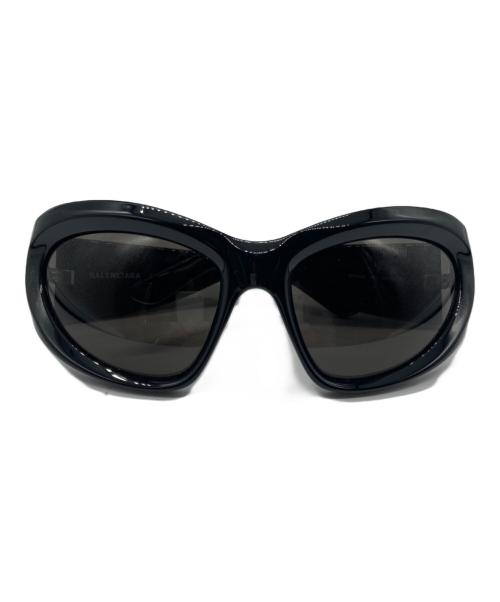 BALENCIAGA（バレンシアガ）BALENCIAGA (バレンシアガ) Wrap D-Frame / サングラス ブラック サイズ:64□20-120の古着・服飾アイテム