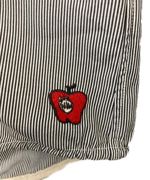 UNDERCOVERISM（アンダーカバーイズム）UNDERCOVERISM (アンダーカバーイズム) 裏縮絨バンドカラーシャツ ブルー×ホワイト サイズ:2の古着・服飾アイテム