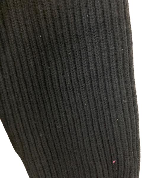 CELINE（セリーヌ）CELINE (セリーヌ) トリオンフワンポイントリブニット ブラック サイズ:Ｍの古着・服飾アイテム