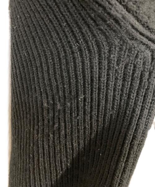 CELINE（セリーヌ）CELINE (セリーヌ) トリオンフワンポイントリブニット ブラック サイズ:Ｍの古着・服飾アイテム