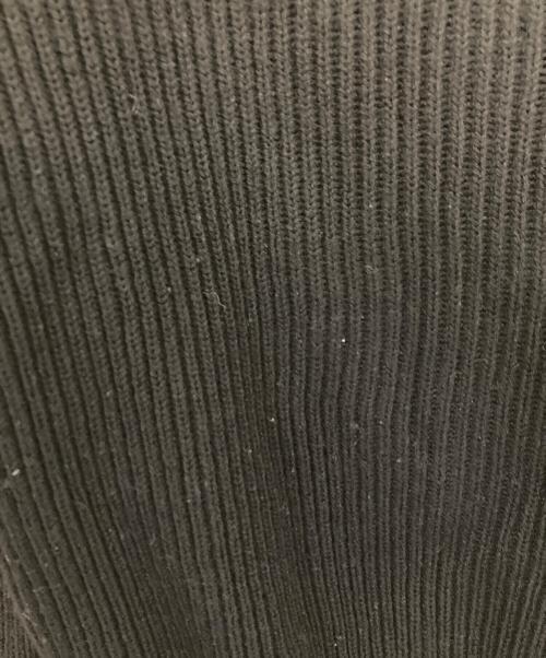 CELINE（セリーヌ）CELINE (セリーヌ) トリオンフワンポイントリブニット ブラック サイズ:Ｍの古着・服飾アイテム
