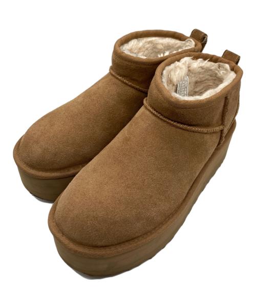 UGG（アグ）UGG (アグ) CLASSIC ULTRA MINI PLATFORM ブラウン サイズ:US7の古着・服飾アイテム