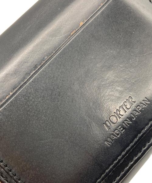 PORTER（ポーター）PORTER (ポーター) ブライドルレザーデュークウォレット ブラックの古着・服飾アイテム