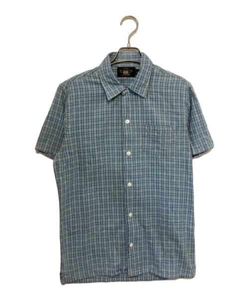 RRL（ダブルアールエル）RRL (ダブルアールエル) チェックシャツ ブルー×ホワイト サイズ:Sの古着・服飾アイテム