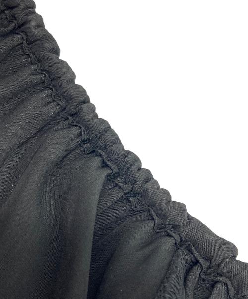 Spick and Span（スピック＆スパン）Spick and Span (スピックアンドスパン) フリルレイヤーノースリブラウス ブラック サイズ:Fの古着・服飾アイテム